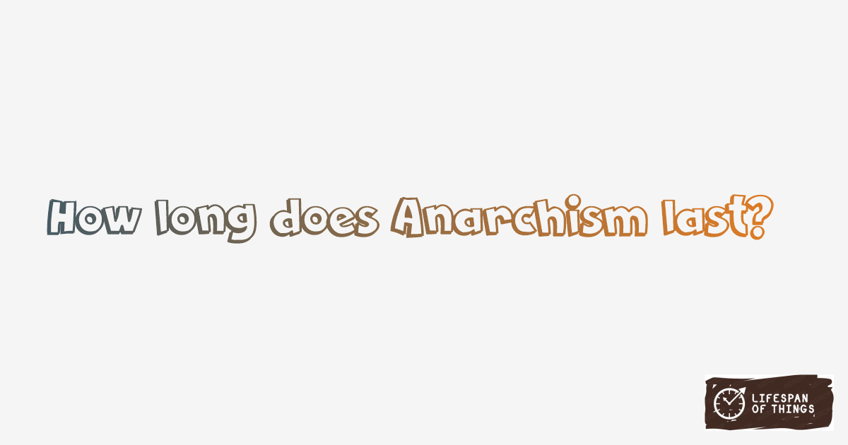 Lifespan of Anarchism