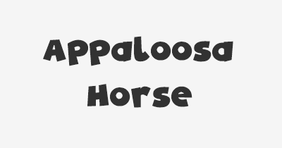 Thumbnail for lifespan of Appaloosa Horse