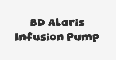 Thumbnail for lifespan of BD Alaris Infusion Pump