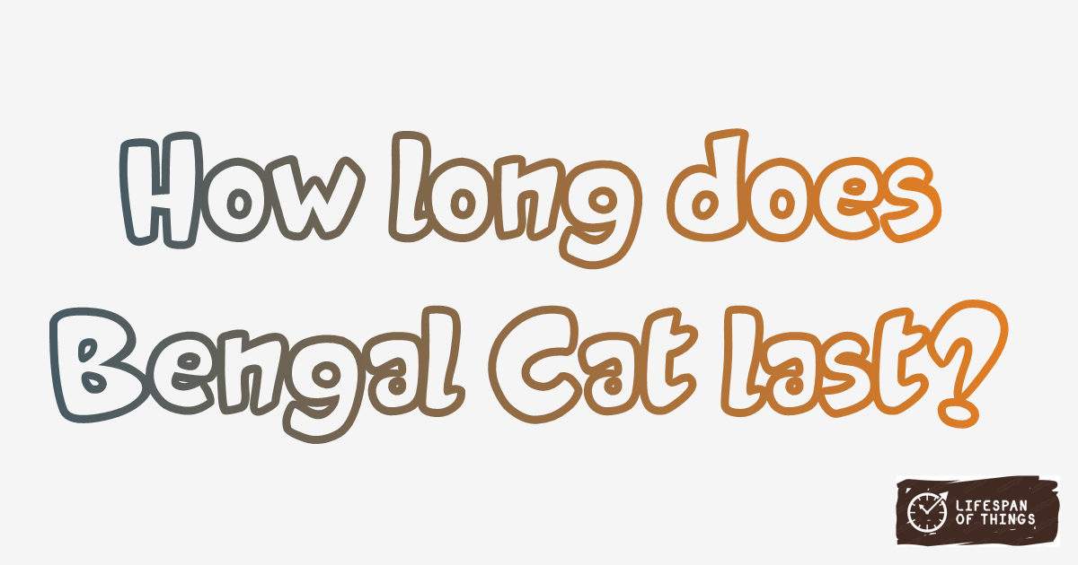 Lifespan of Bengal Cat