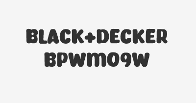 Thumbnail for lifespan of BLACK+DECKER BPWM09W