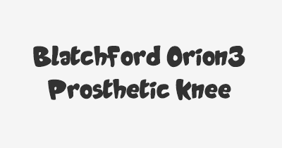 Thumbnail for lifespan of Blatchford Orion3 Prosthetic Knee