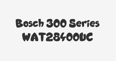 Thumbnail for lifespan of Bosch 300 Series WAT28400UC
