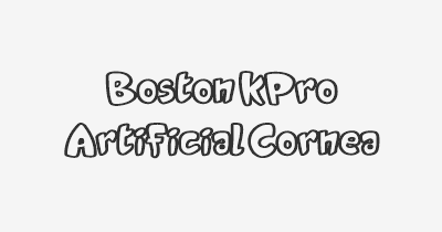 Thumbnail for lifespan of Boston KPro Artificial Cornea