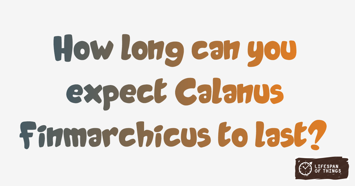 Lifespan of Calanus finmarchicus