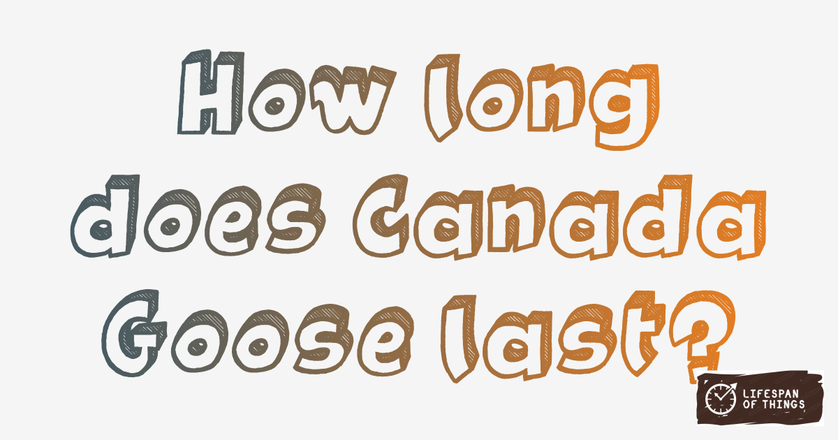 Lifespan of Canada Goose