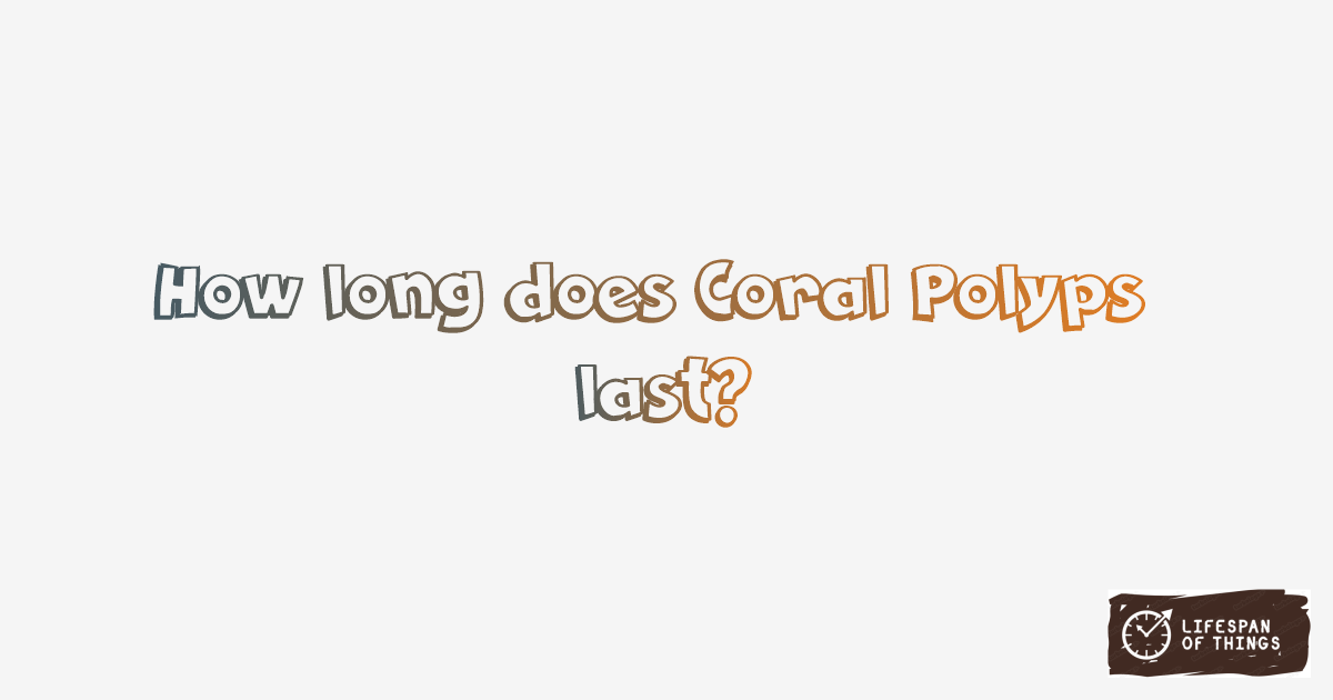 Lifespan of Coral Polyps