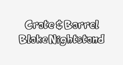 Thumbnail for lifespan of Crate & Barrel Blake Nightstand
