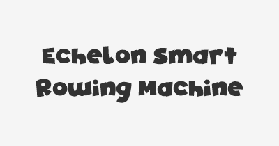 Thumbnail for lifespan of Echelon Smart Rowing Machine