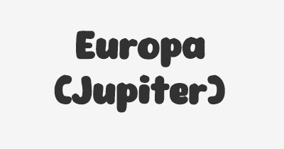Thumbnail for lifespan of Europa (Jupiter)