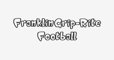 Thumbnail for lifespan of Franklin Grip-Rite Football