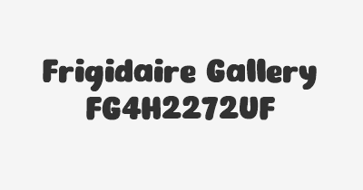 Thumbnail for lifespan of Frigidaire Gallery FG4H2272UF