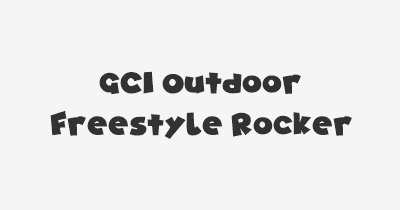 Thumbnail for lifespan of GCI Outdoor Freestyle Rocker