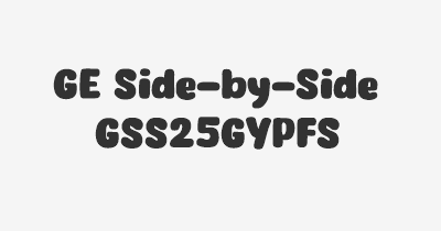Thumbnail for lifespan of GE Side-by-Side GSS25GYPFS