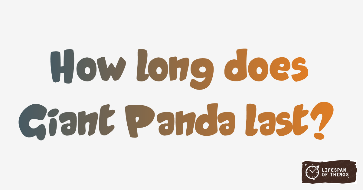 Lifespan of Giant Panda