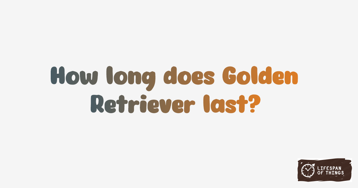 Lifespan of Golden Retriever