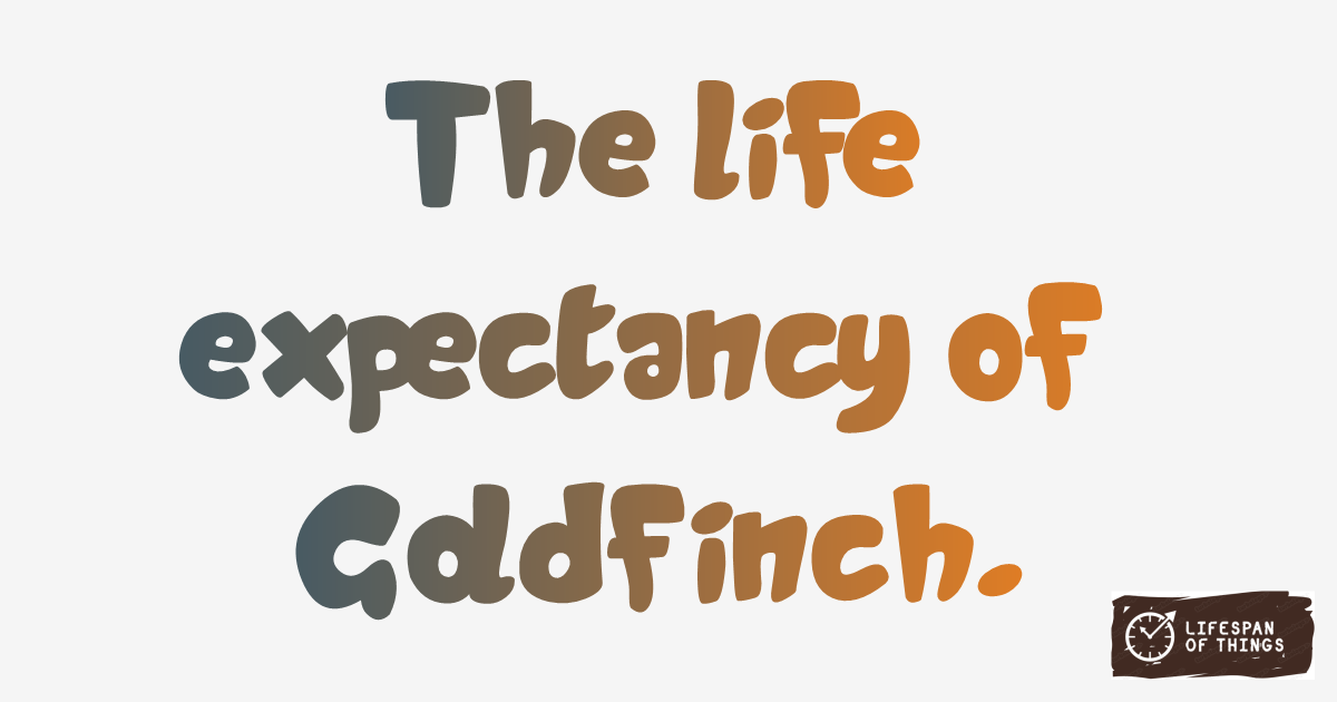 Lifespan of Goldfinch