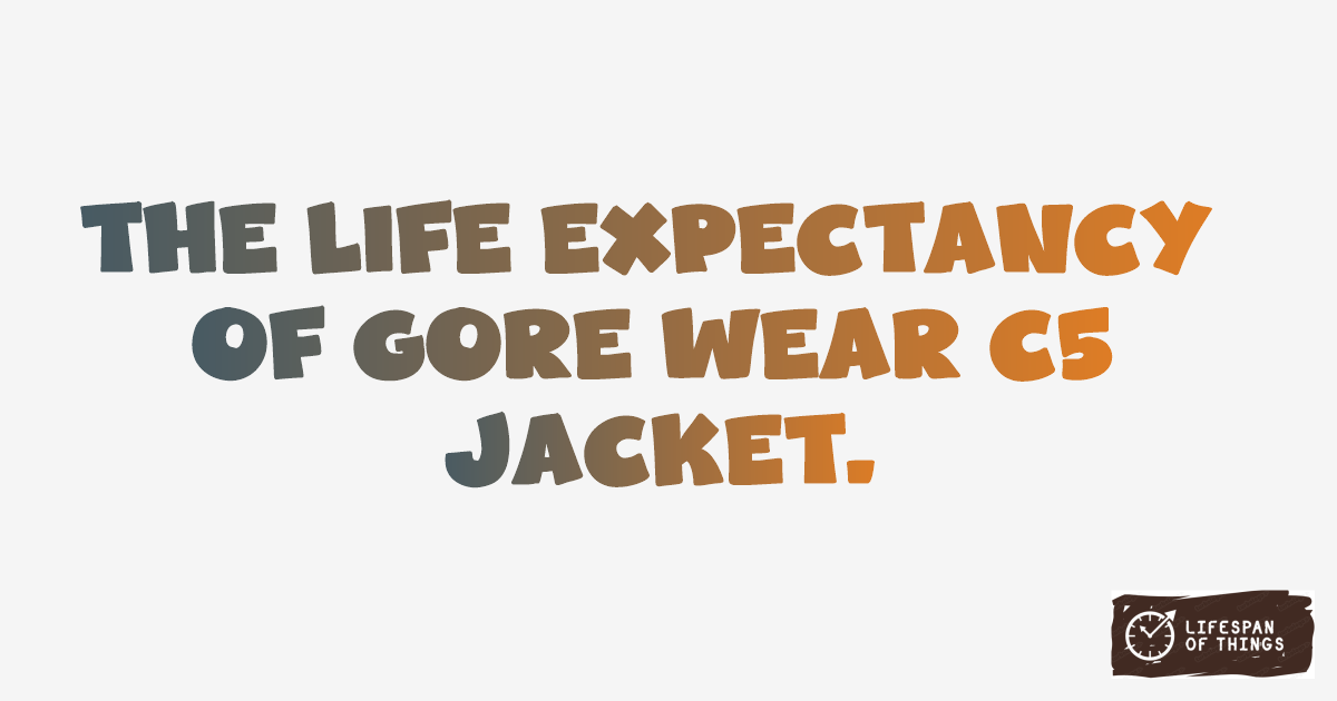 Lifespan of Gore Wear C5 Jacket