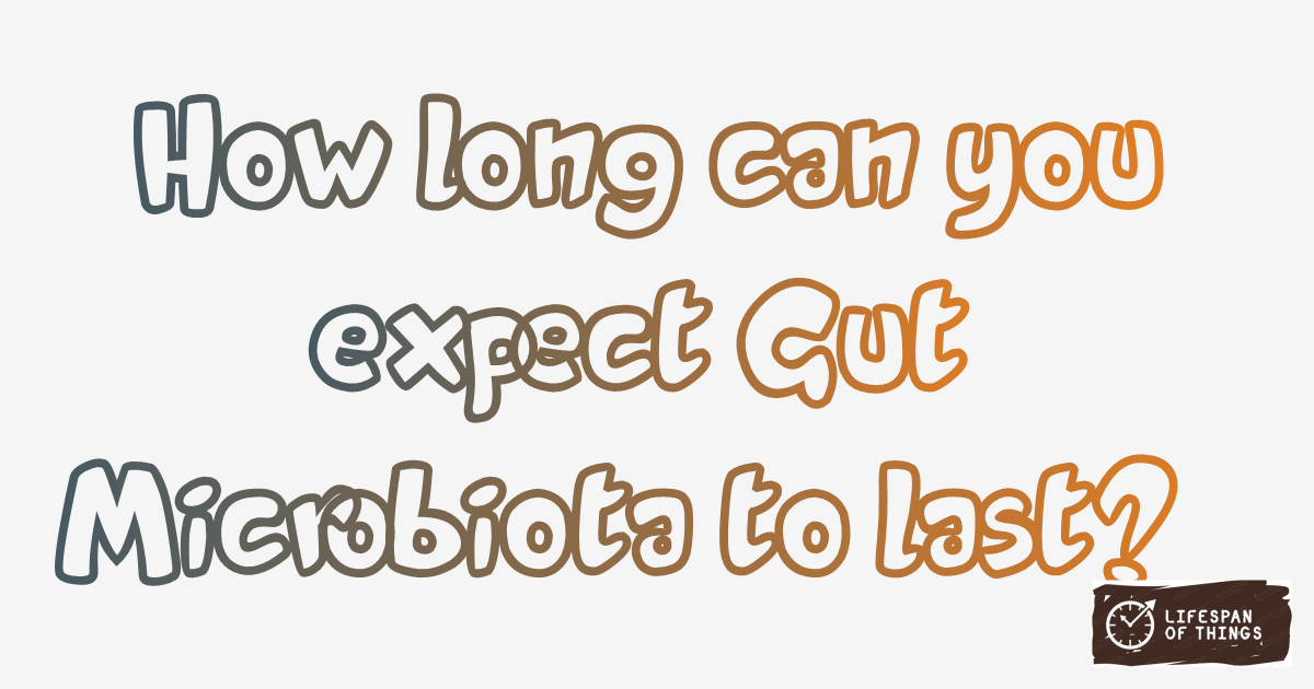 Lifespan of Gut Microbiota
