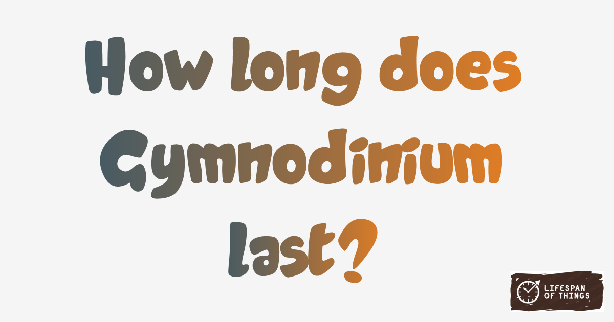 Lifespan of Gymnodinium