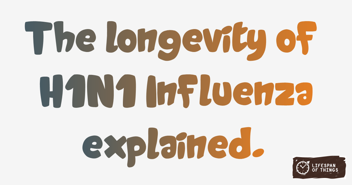 Lifespan of H1N1 Influenza