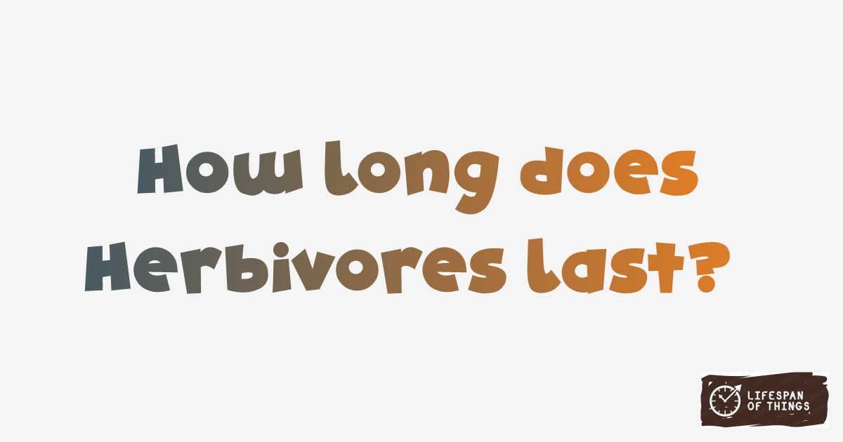 Lifespan of Herbivores