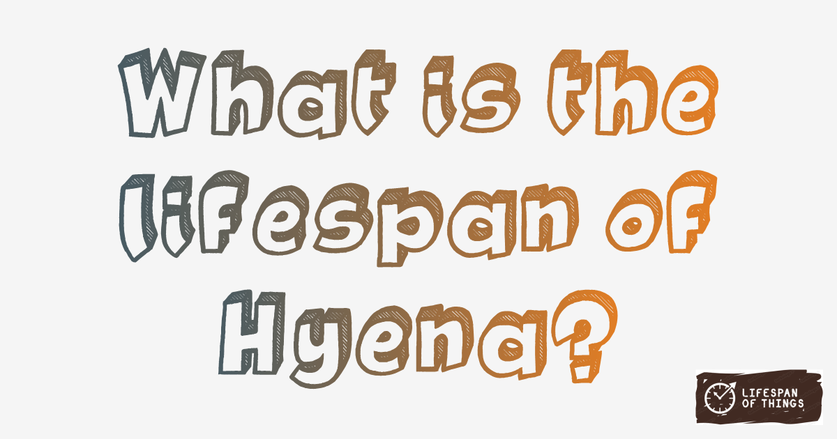 Lifespan of Hyena