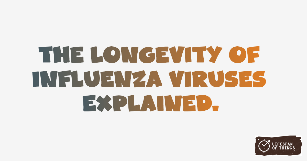Lifespan of Influenza Viruses