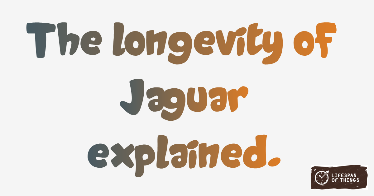 Lifespan of Jaguar
