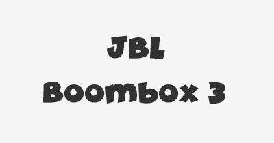 Thumbnail for lifespan of JBL Boombox 3