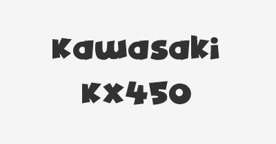 Thumbnail for lifespan of Kawasaki KX450