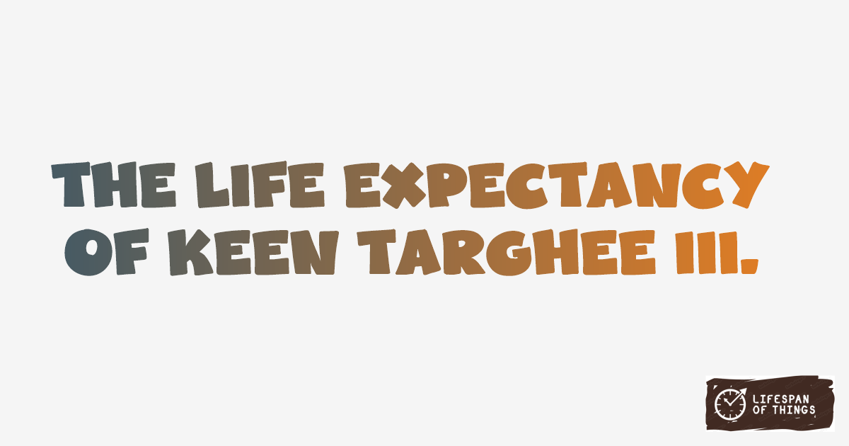 Lifespan of Keen Targhee III