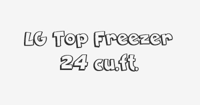 Thumbnail for lifespan of LG Top Freezer 24 cu.ft.
