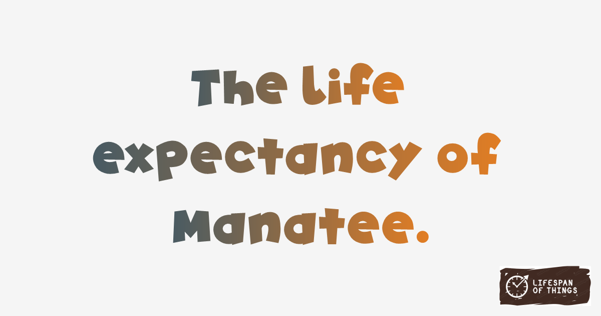 Lifespan of Manatee
