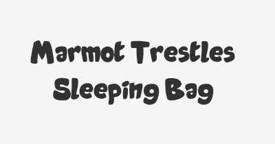 Thumbnail for lifespan of Marmot Trestles Sleeping Bag