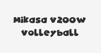 Thumbnail for lifespan of Mikasa V200W Volleyball