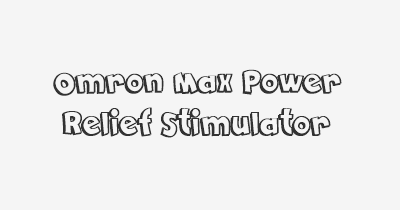 Thumbnail for lifespan of Omron Max Power Relief Stimulator