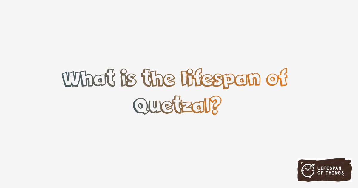 Lifespan of Quetzal