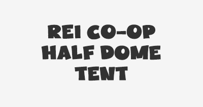Thumbnail for lifespan of REI Co-op Half Dome Tent