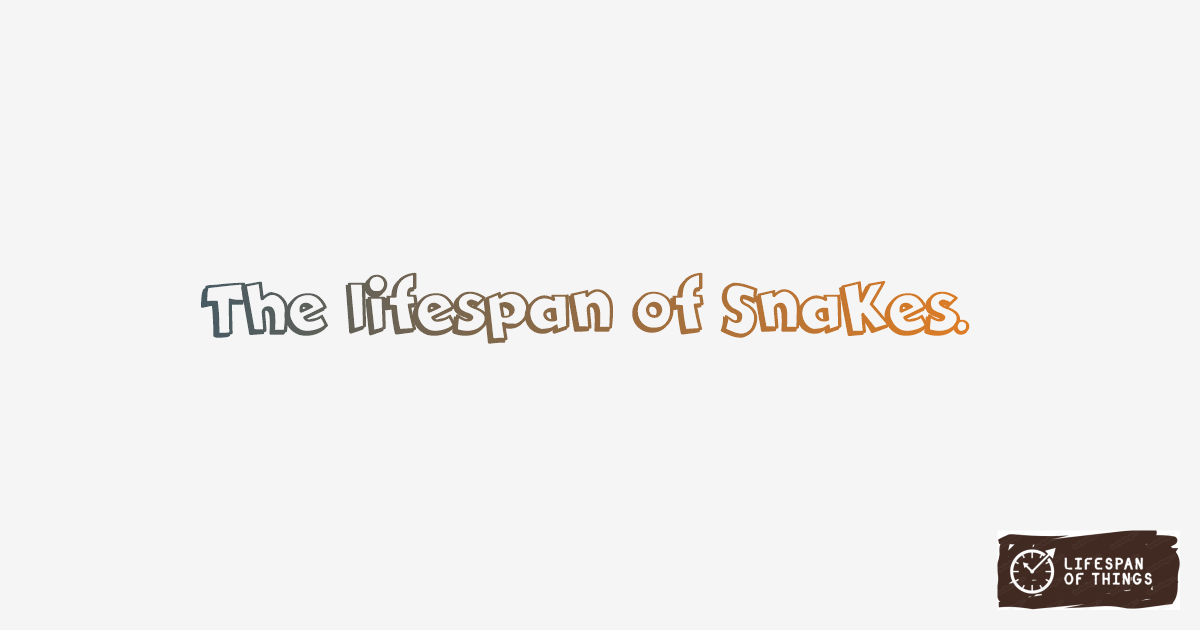 Lifespan of Snakes