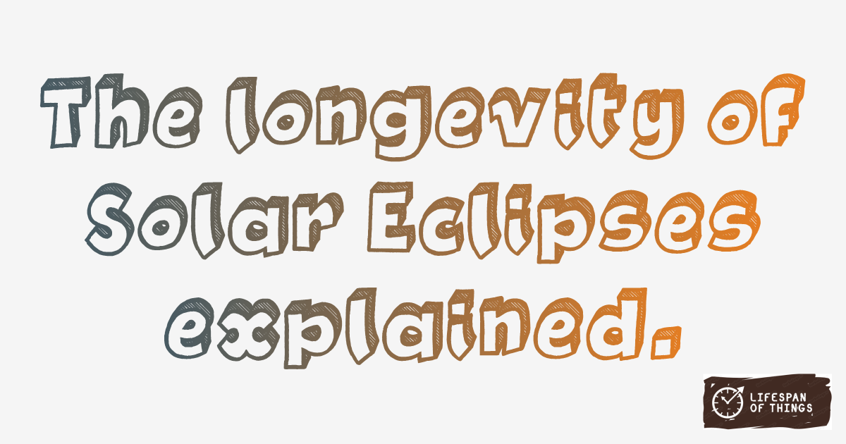 Lifespan of Solar Eclipses