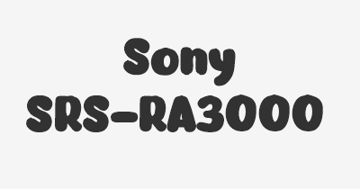 Thumbnail for lifespan of Sony SRS-RA3000