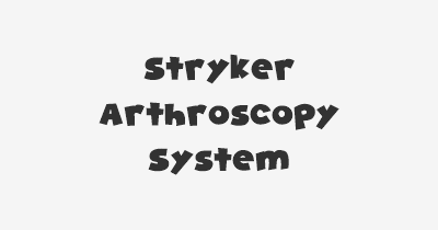 Thumbnail for lifespan of Stryker Arthroscopy System
