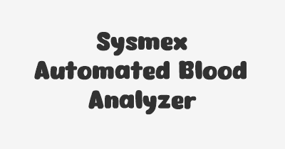 Thumbnail for lifespan of Sysmex Automated Blood Analyzer