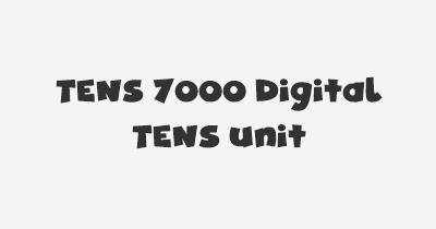 Thumbnail for lifespan of TENS 7000 Digital TENS Unit