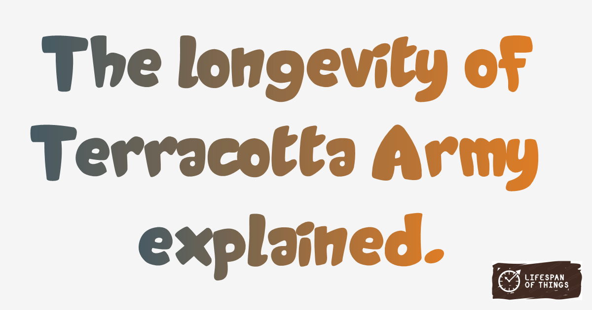 Lifespan of Terracotta Army