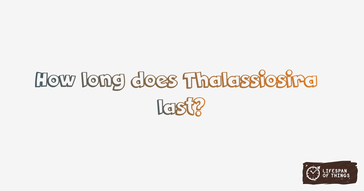 Lifespan of Thalassiosira