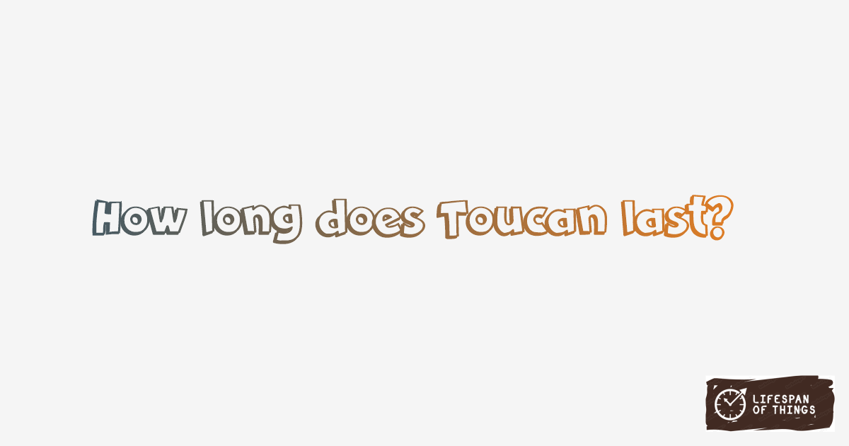 Lifespan of Toucan