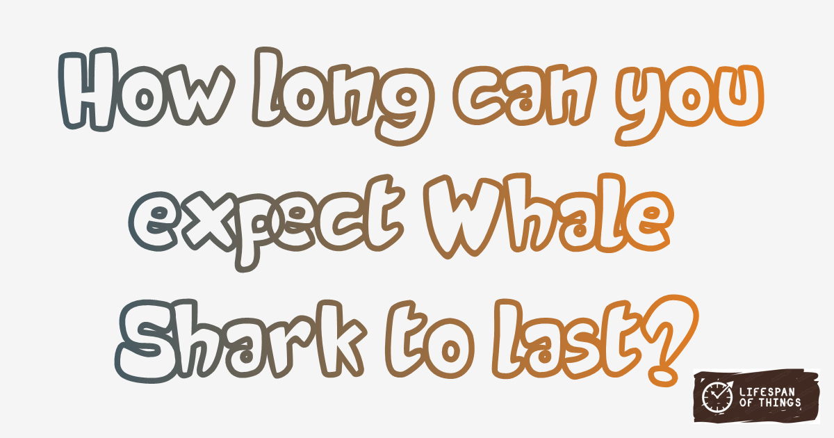 Lifespan of Whale Shark