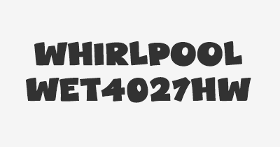 Thumbnail for lifespan of Whirlpool WET4027HW